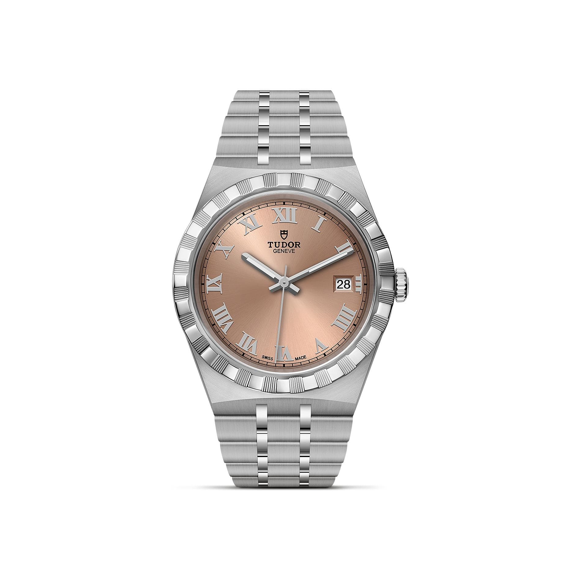 Montre TUDOR Royal Boîtier En Acier, 38 Mm, Cadran Saumon - Acier