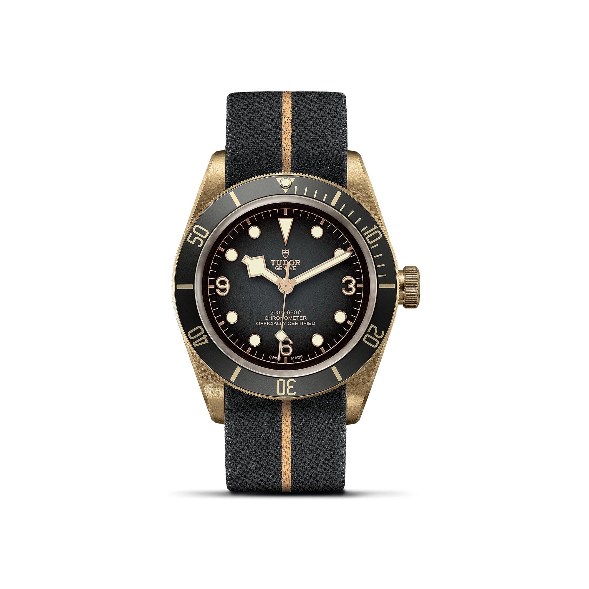 Montre TUDOR Black Bay Bronze Boîtier En Bronze 43 Mm, Bracelet En Tissu - Bronze - Rose
