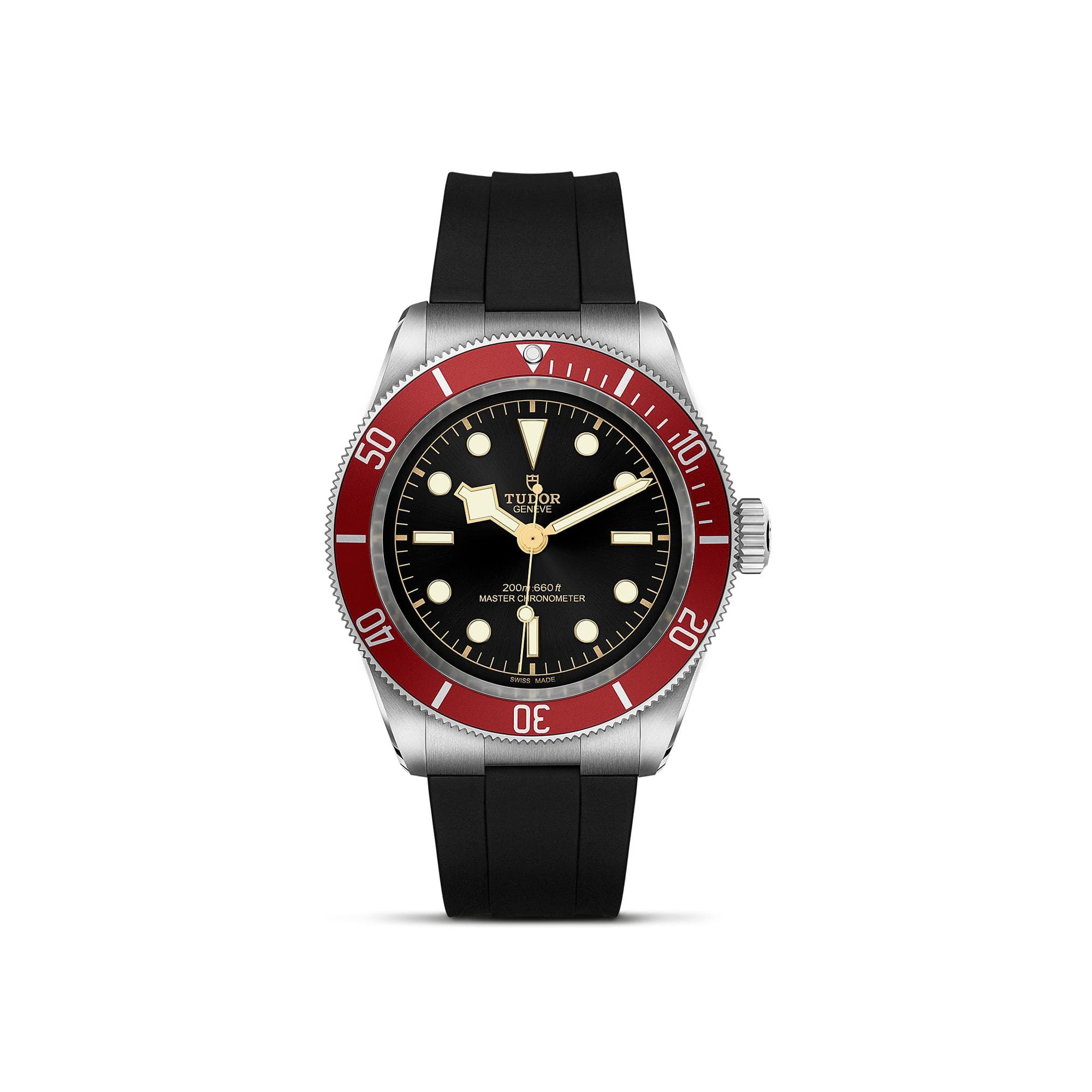 Montre TUDOR Black Bay Boîtier En Acier, 41 Mm, Bracelet En Caoutchouc Noir - Acier - Rose