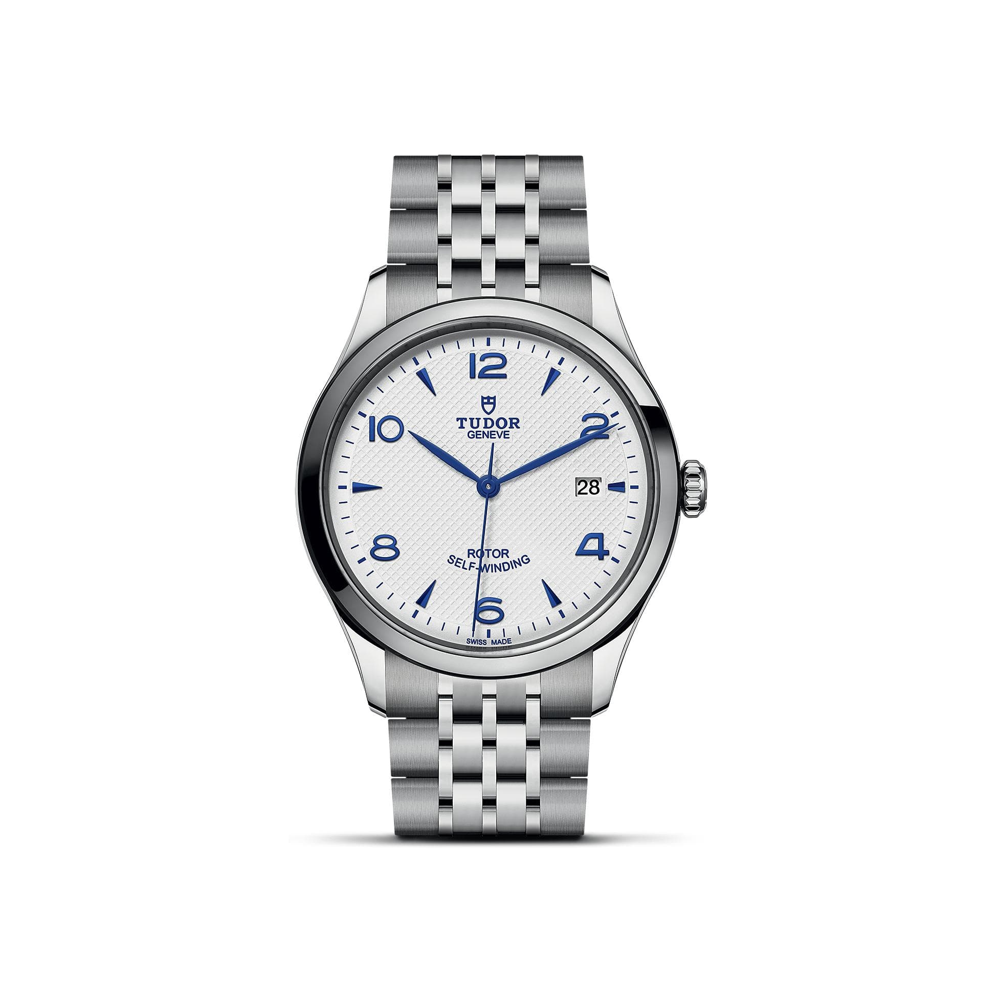 Montre TUDOR 1926 Boîtier En Acier 39 Mm, Cadran Opalin Et Bleu - Acier