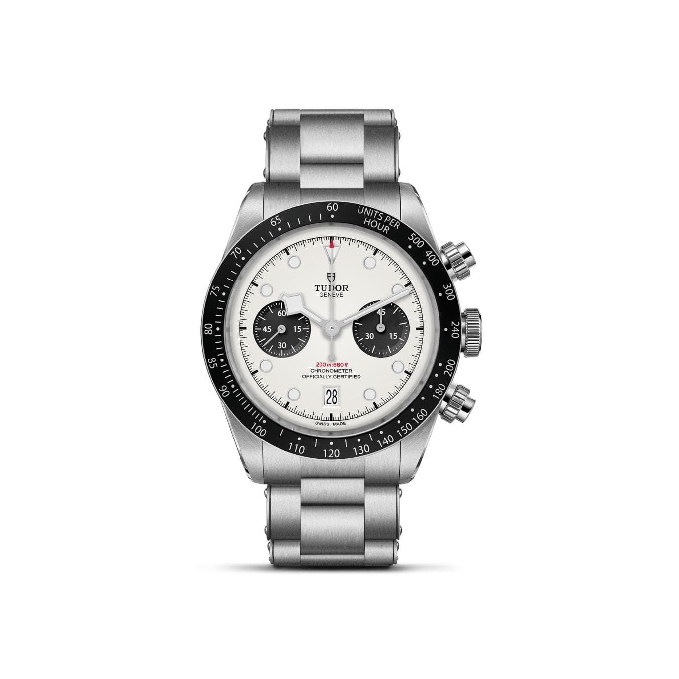 Montre TUDOR Black Bay Chrono, Boîtier En Acier, 41 Mm, Bracelet En Acier - Acier - Rose