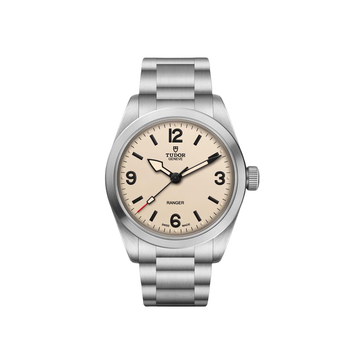 Montre TUDOR Ranger Boîtier En Acier, 36 Mm, Cadran Bombé Beige - Acier - Rose