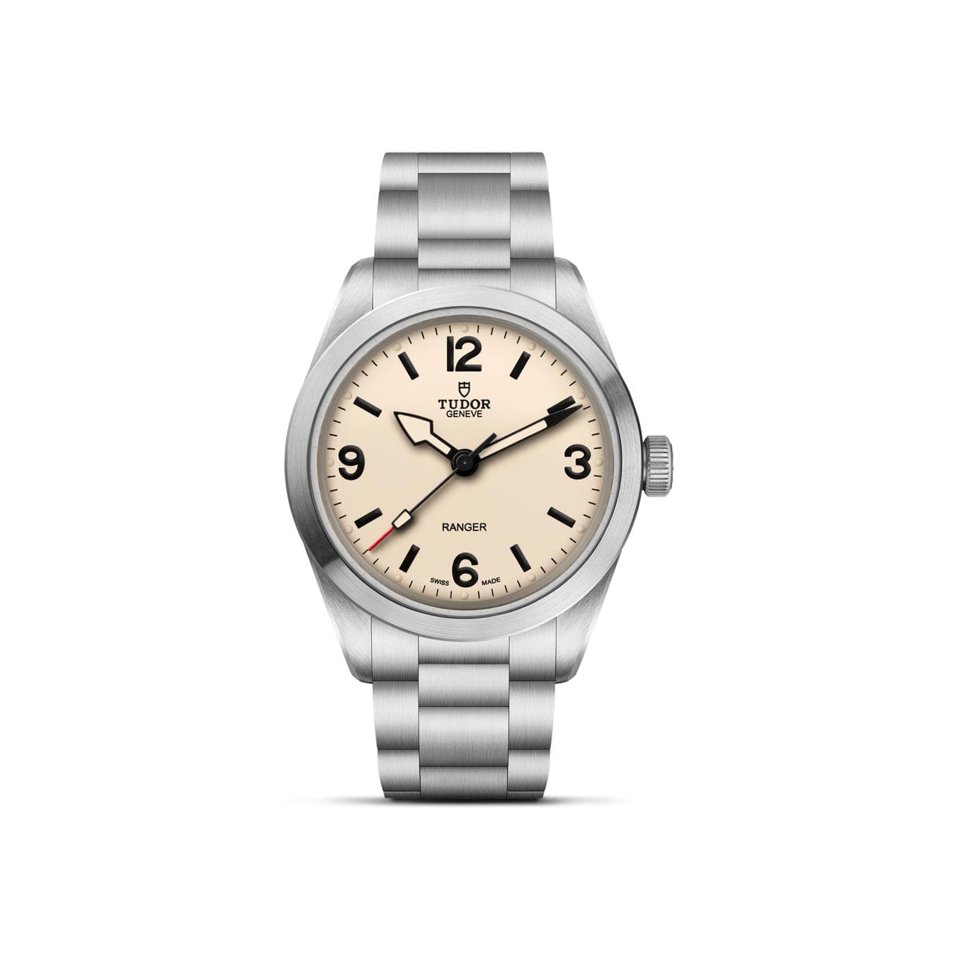 Montre TUDOR Ranger Boîtier En Acier, 39 Mm, Cadran Bombé Beige - Acier - Rose